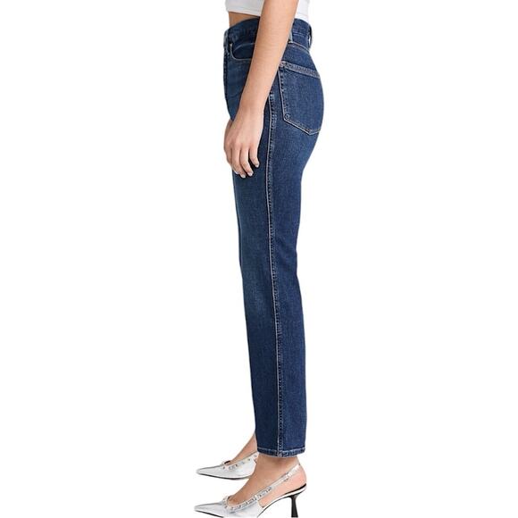 NWT Good American Good Curve Exposed Button High Rise Straight Jean Sz 6/28 $145 - Picture 4 of 8